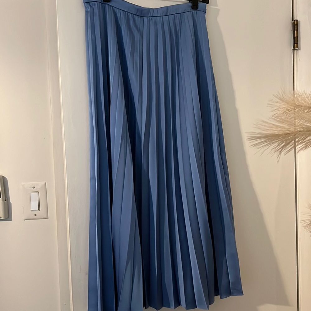J. Crew Pleated Midi Skirt